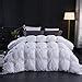 Amazon Three Geese Pinch Pleat Goose Feathers Down Comforter King