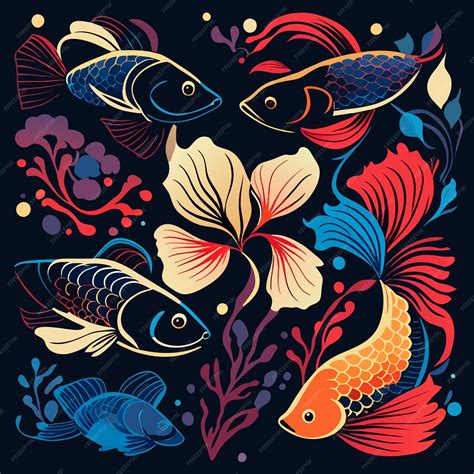 Premium Vector Tropical Fish Icons Flat Vector Artistry