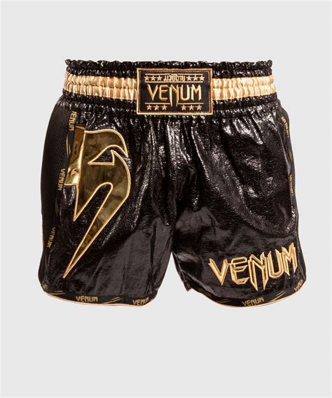 Venum Spodenki Giant Foil Muay Thai Black Gold M