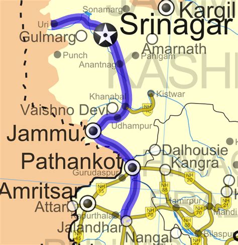 National Highway 1a India