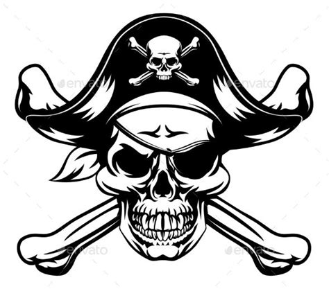 Pirate Skull and Crossbones | Pirate skull, Pirate tattoo, Skull and ...