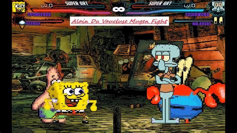 Mugen Spongebob Patrick Vs Squidward Mr Krabs Request YouTube