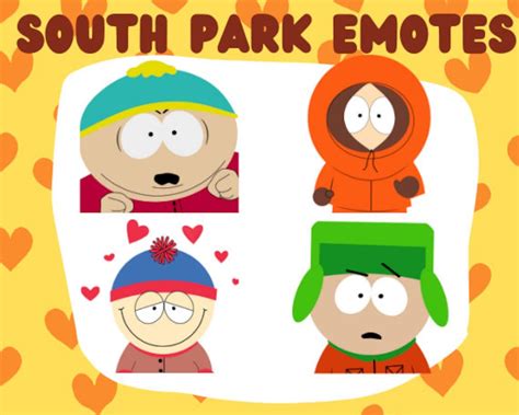 South Park Emote Pack Twitchdiscord Etsy Canada