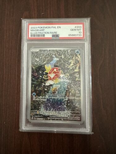 Pokemon PSA 10 Magikarp Illustration Rare 203 193 Paldea Evolved GEM