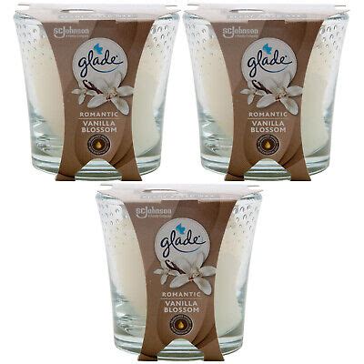 Glade Duftkerze ROMANTIC VANILLA BLOSSOM 3 X 129g Vanille Orchidee