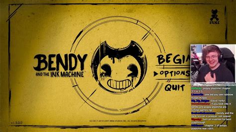 Bendy And The Ink Machine Chapters 1 4 First Playthrough Vod Of November 2nd 2022 Youtube