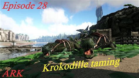 Dansk ARK Survival Evolved Episode 28 Vi tæmmer Krokodiller YouTube