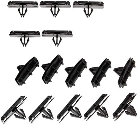 Rexka 25pcs Fender Flare Rocker Moulding Clip 68039280 AA Compatible