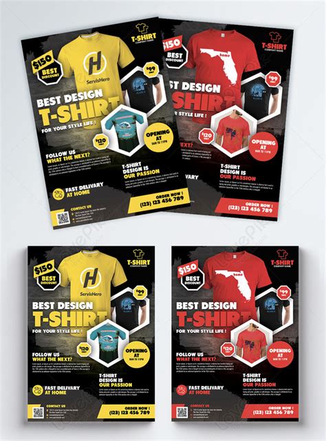 T Shirt Product Promotional Flyer Template Imagepicture Free Download