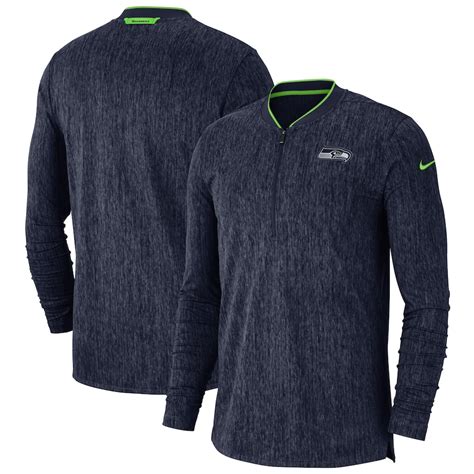 Seattle Seahawks Nike Sideline Coaches Half-Zip Pullover Jacket ...