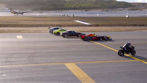 Kawasaki Ninja H R Drag Race With A F Car A F Fighter Jet Part