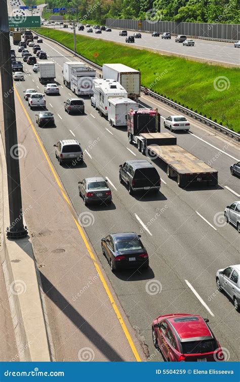 Busy Highway Stock Image Image Of Road Commuting Fast 5504259