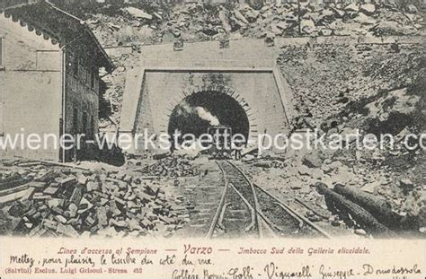 Varzo Bahn um 1905 Wiener Werkstätte Postkarten