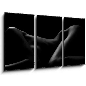 Obraz 3D třídílný 90 x 50 cm Sexy body nude woman Naked sensual