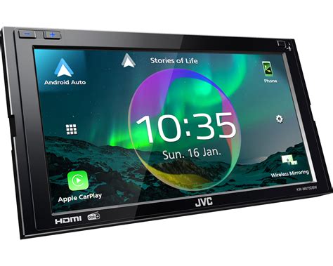 Jvc Kw M Dbw Doppel Din Media Receiver Mit Dab Apple Carplay