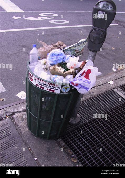 Overflowing Trash Can Hi Res Stock Photography And Images Alamy