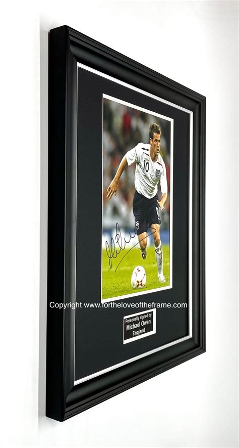 Michael Owen Signed Autograph Football Soccer Memorabilia Etsy Uk