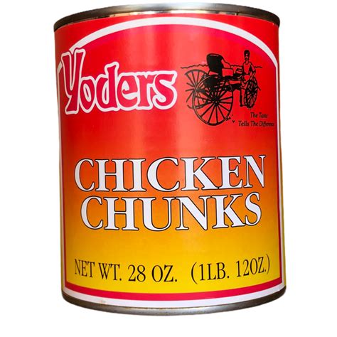 Yoders Fully Cooked Canned Chicken Chunks Emergency Survival Preparedness Food For Camping