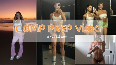 COMP PREP WEEKLY VLOG 8 WEEKS OUT REACTING TO MY BIKINI Glute Sesh