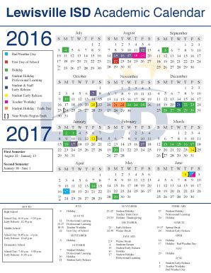 Lewisville Isd Calendar - Fill Online, Printable, Fillable, Blank ...