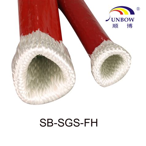 Fireproof Heat Resistance Silicone Rubber Fiberglass Sleeve Fire