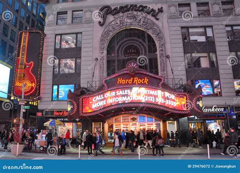 Paramount Theatre Times Square Manhattan Nyc Editorial Photography