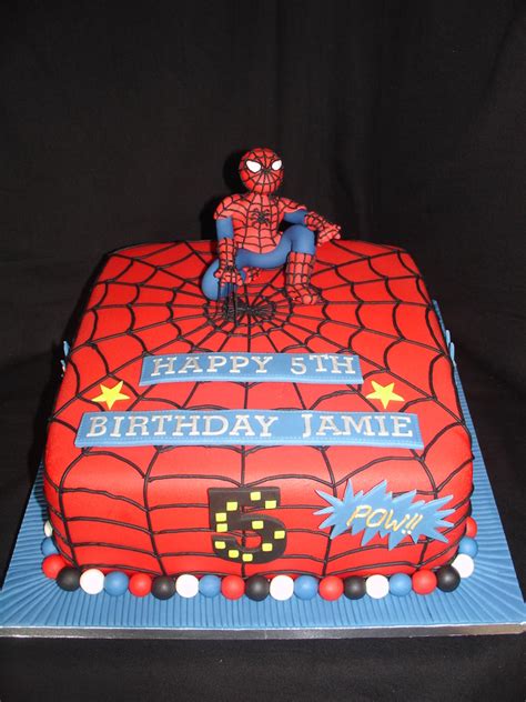 Spiderman Square Fondant Cake