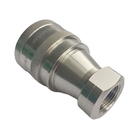 3 4 Npt Hydraulic Quick Coupling Iso B Stainless Steel Aisi316 Socket 2320psi Luneot