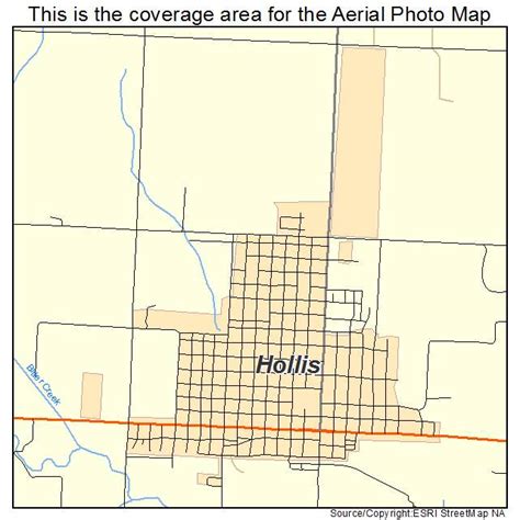 Aerial Photography Map of Hollis, OK Oklahoma