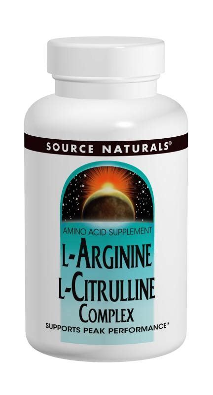 L Arginine L Citrulline Complex Source Naturals Dietary Supplement