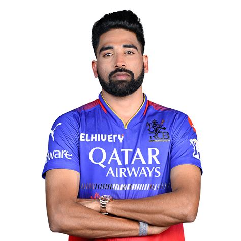 Ipl Royal Challengers Bengaluru Mohammed Siraj Player Profile