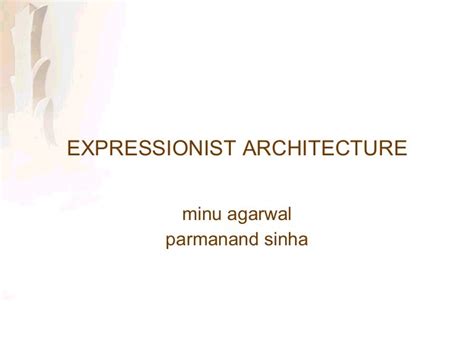 Expressionist Architecture