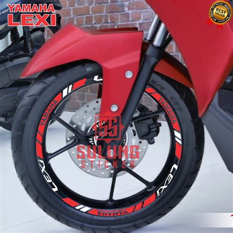 Jual Stiker List Velg Motor Yamaha Lexi Cutting Sticker Variasi