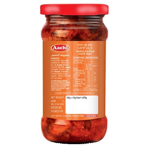 Sweet And Sour Aachi Tomato Pickle G Packaging Type Jar At Rs