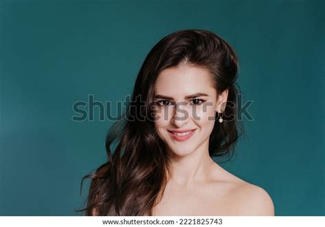 Close Naked Adorable Beauty Model Smiles Stock Photo 2221825743 Shutterstock