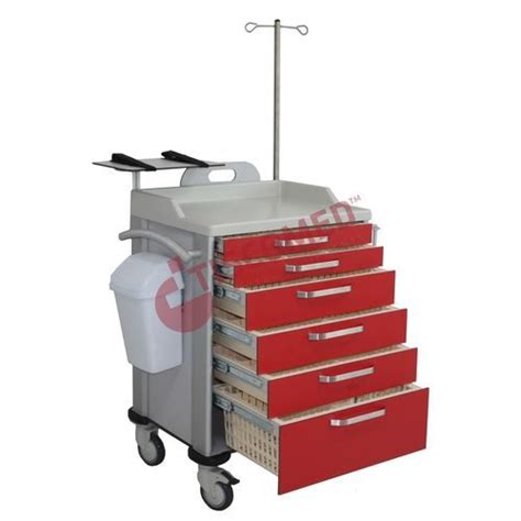 Notfallwagen Tec Tiscomed Stainless Steel Hospital Furnitures