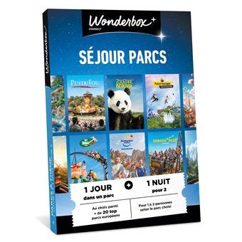 Coffret Cadeau Wonderbox Parcs Th Me Et S Jour Pour Personnes