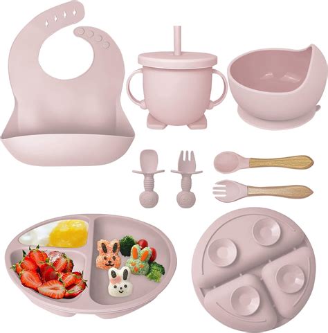 Hoidokly Kinderteller Sets Silikon St Cke Geschirr Rutschfest Mit