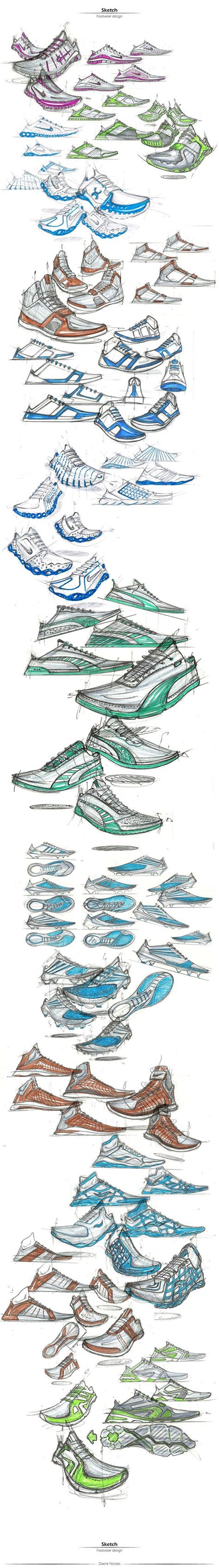 Footwear Design Hand Sketch On Behance Shoe Sketches Fashion Sketches