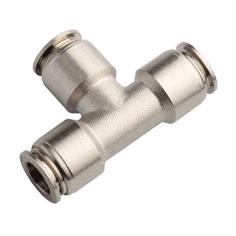 Xhnotion Pneumatic Brass Air Hose Fitting Mm Tube Od Union Tee Metal