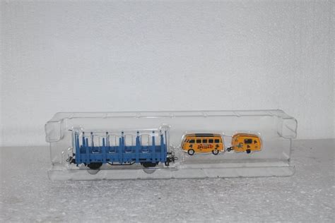 M Rklin Vw Bus Mit Wohnwagen Surf Acheter Sur Ricardo