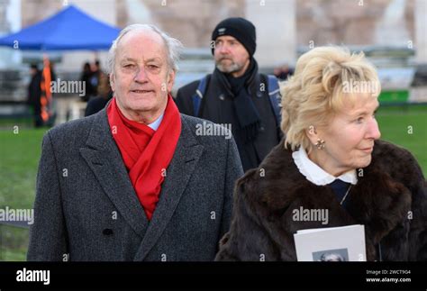 Former Mp Neil Hamilton And His Wife Christine Leaving The Memorial