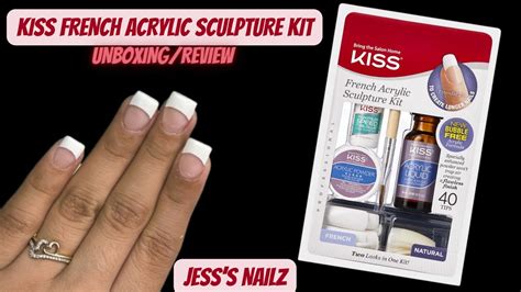 Kiss French Acrylic Sculpture Kit Unboxing Review Youtube