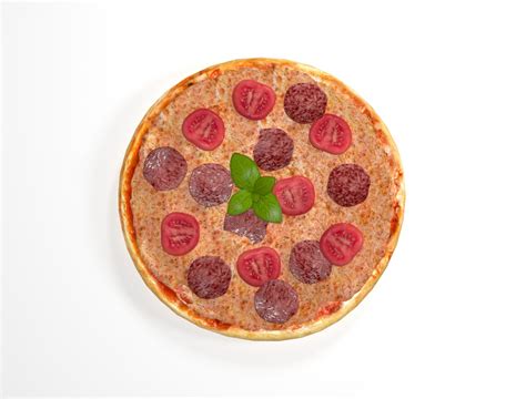 3d Pizza Tomatoes Turbosquid 1661290