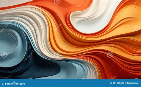 Organic Lines Abstract Wallpaper Background Design Ai Generate