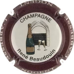 Capsule de champagne Beaudouin René Série 4 petites lettres sans