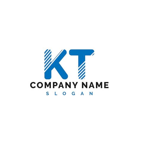 Diseño Del Logotipo De La Letra Kt Logotipo De La Letra Kt Vector Ilustración Vector Vector