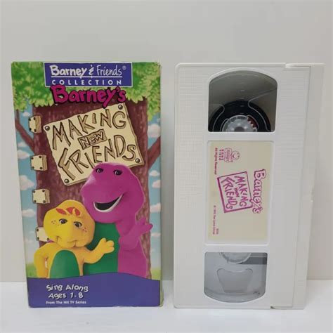 Barney Friends Barney S Making New Friends Vhs Video Tape Damaged Box ...