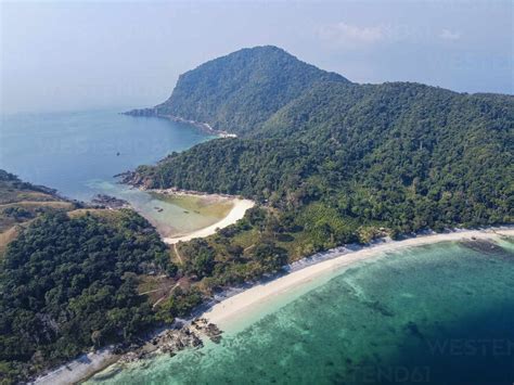 Myanmar Mergui Or Myeik Archipelago Smart Island Coastline And