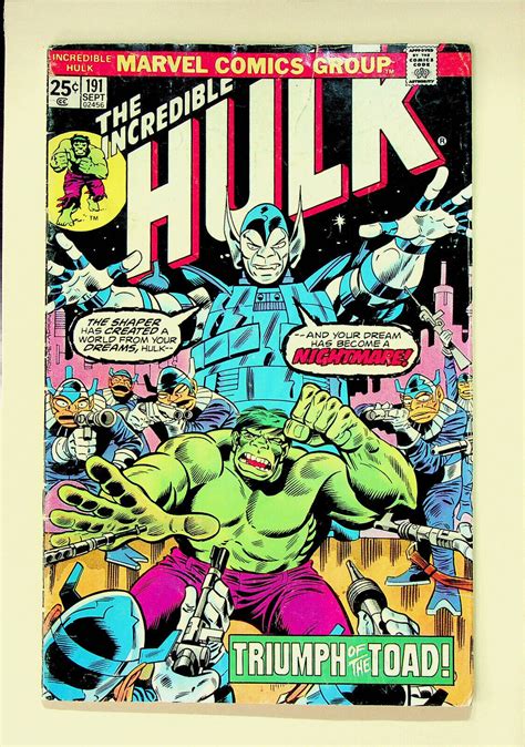 Incredible Hulk Sep Marvel Good Comic Books Bronze